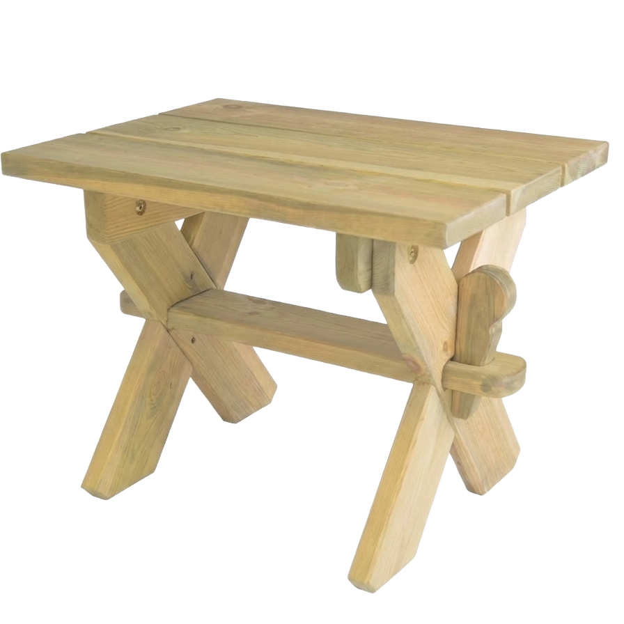 Pine single bench stool