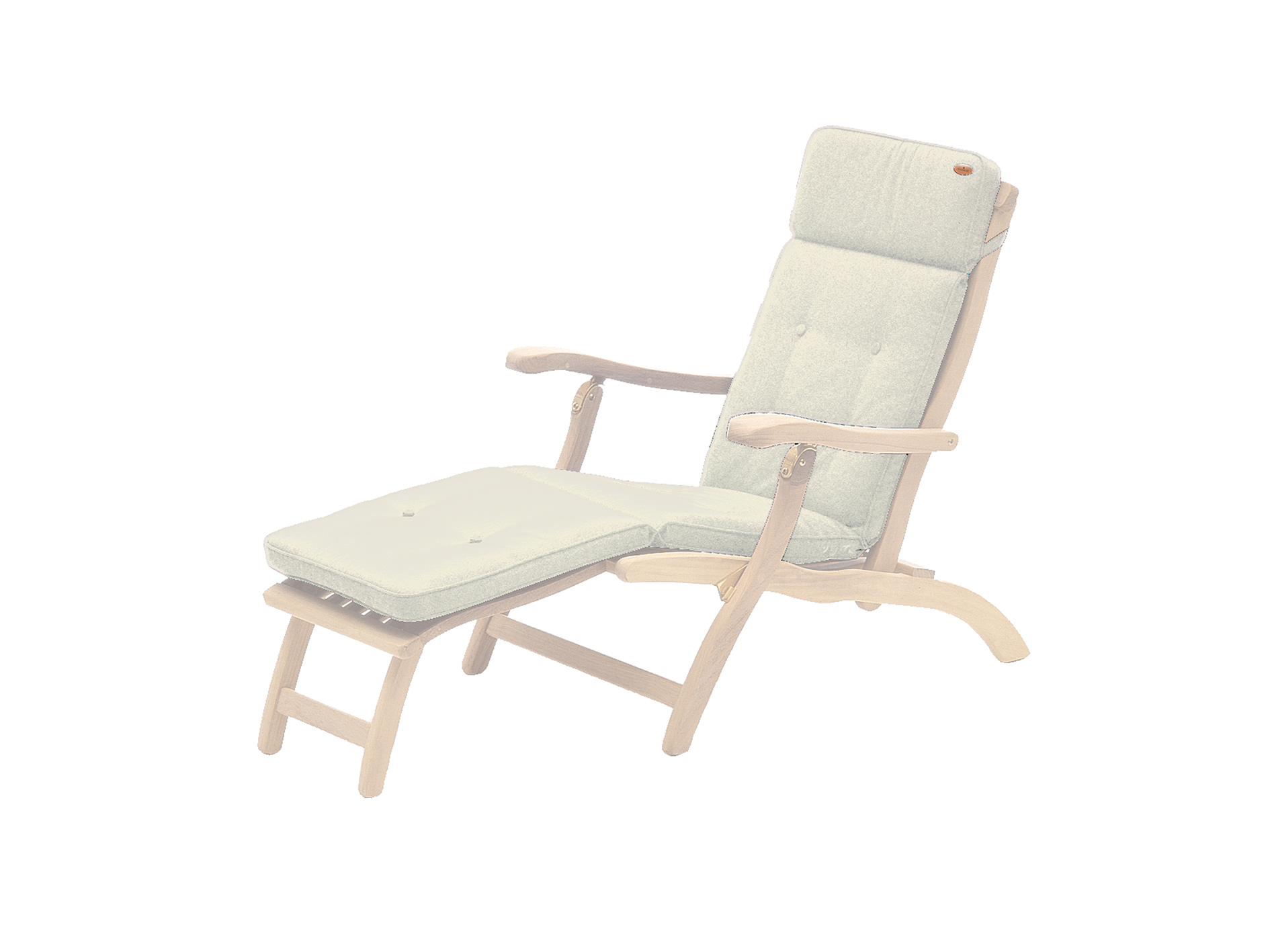 creme steamer cushion