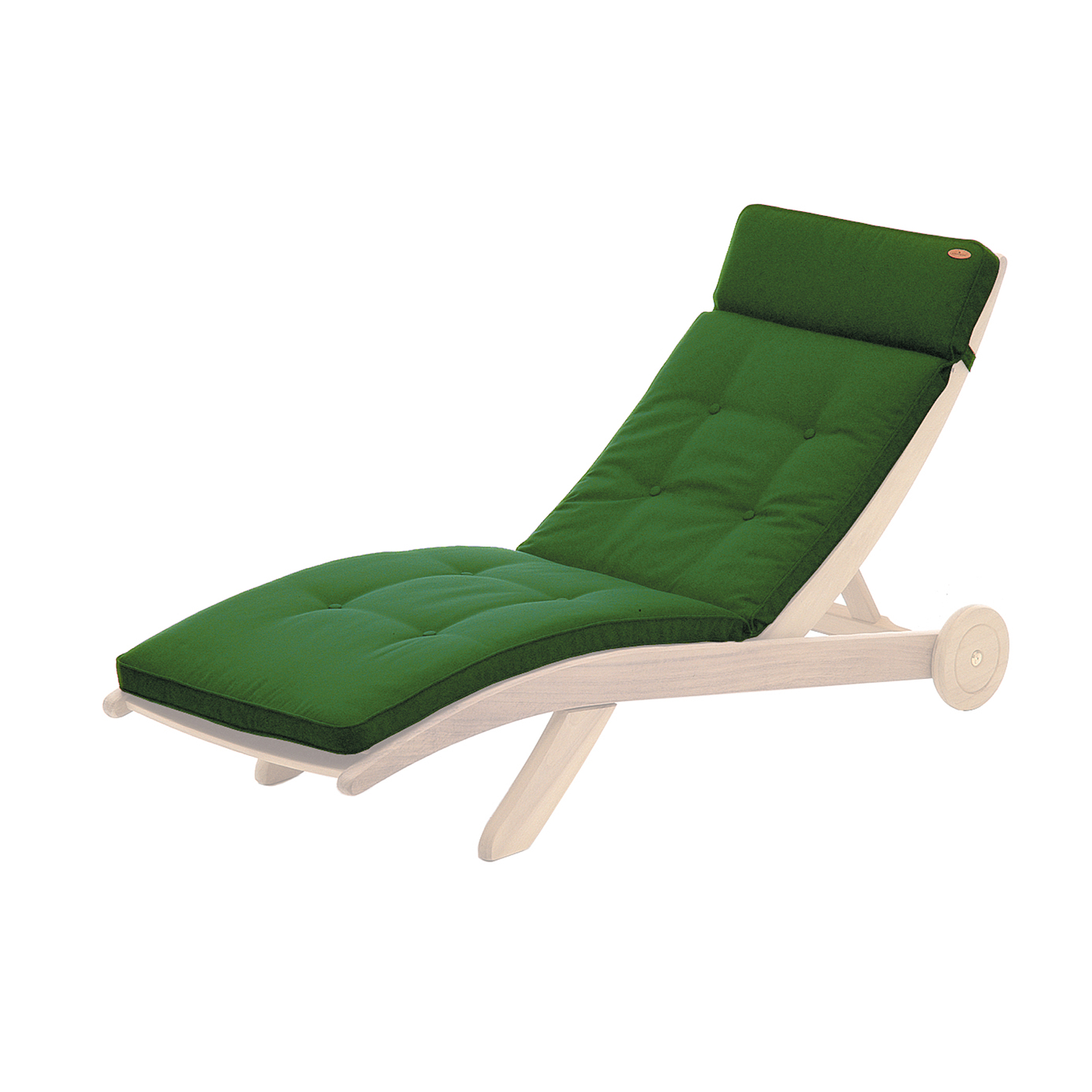green sunbed cushion