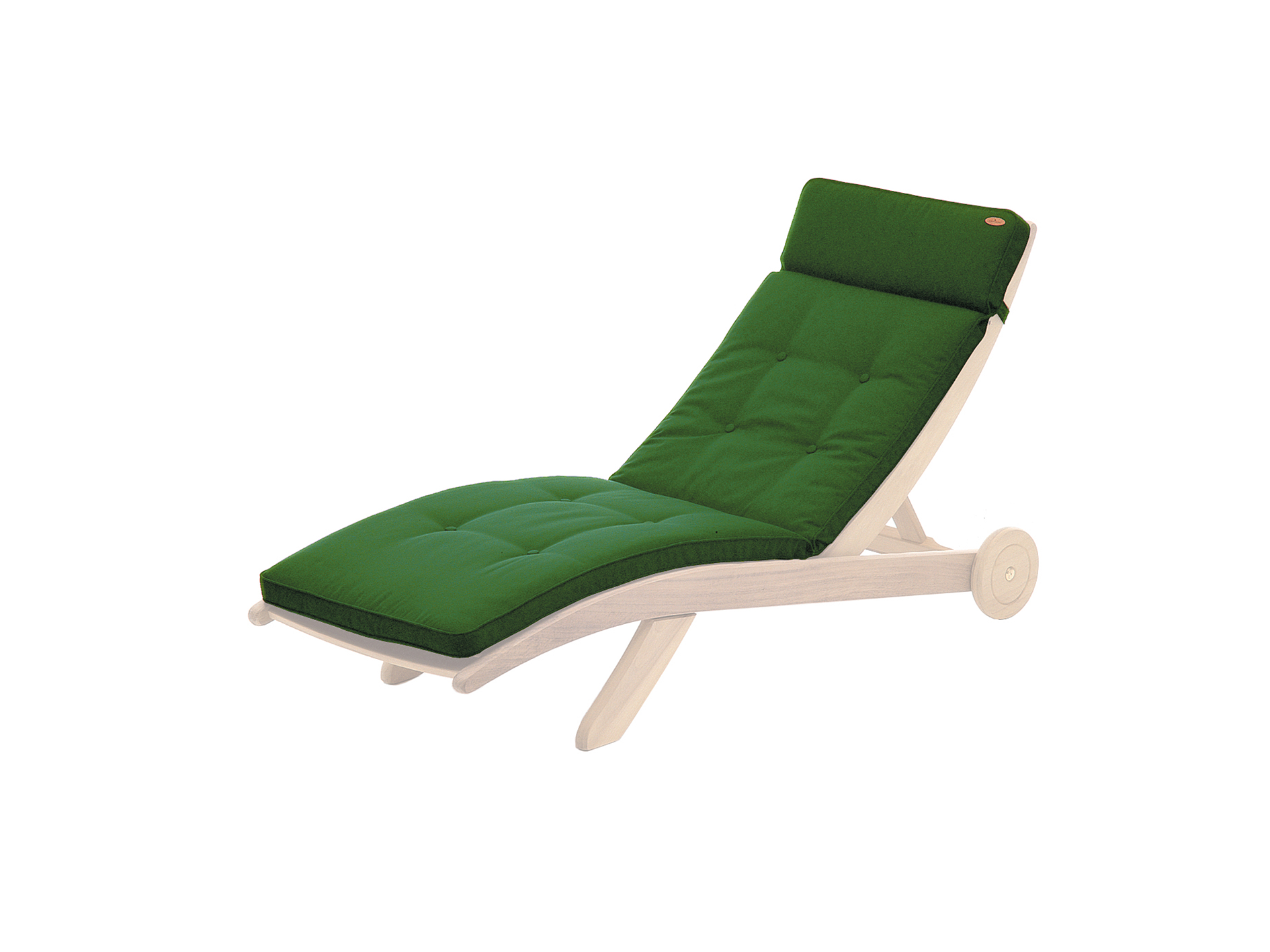 green sunbed cushion