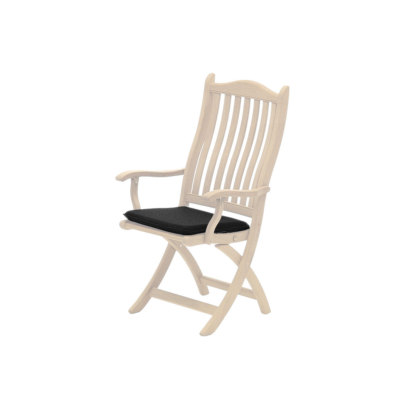 black armchair cushion