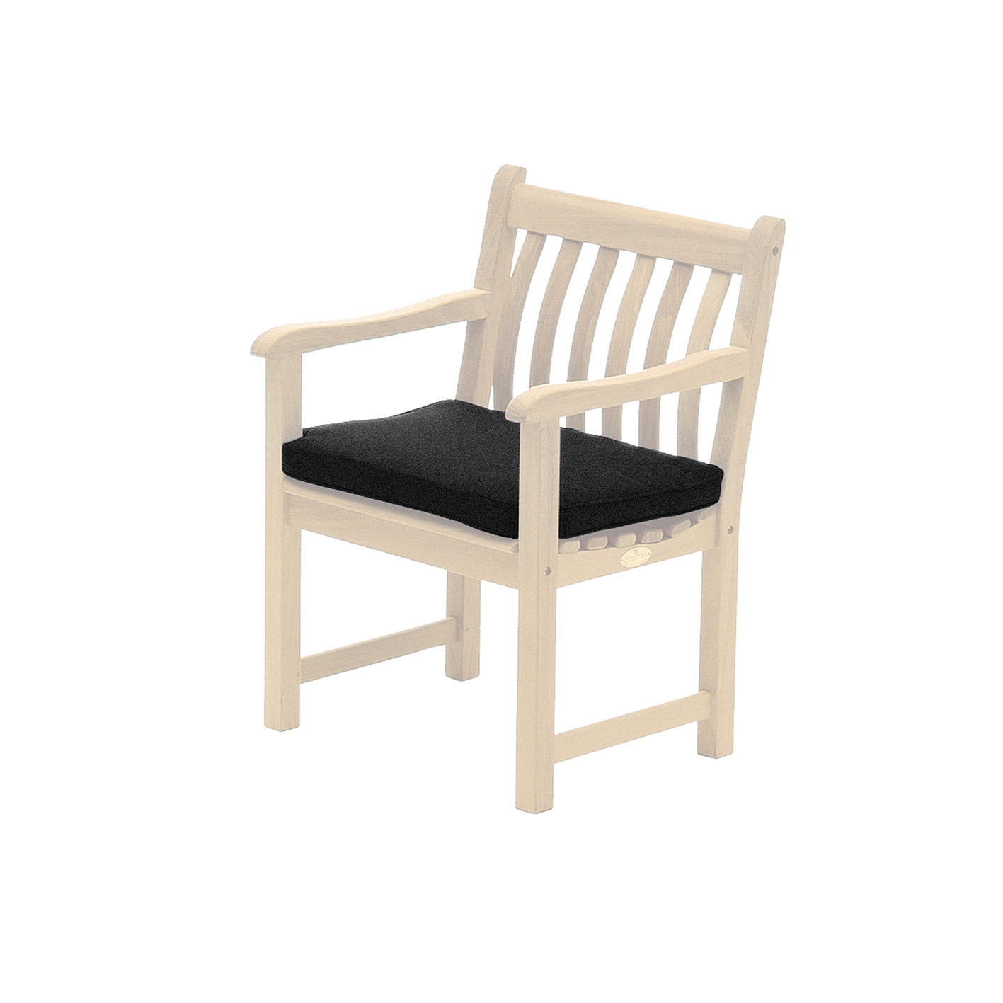 black chair cushion