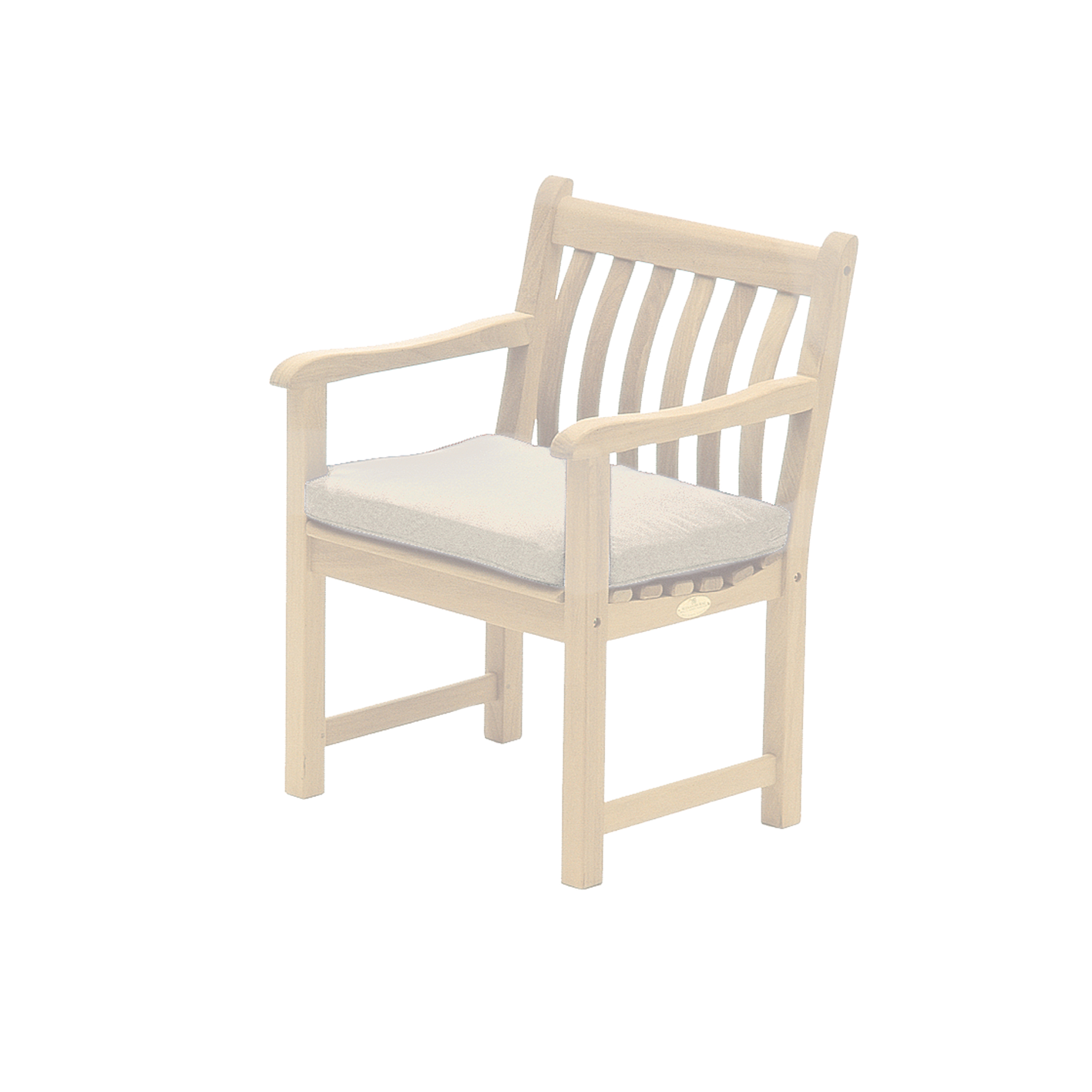 cream armchair cushion