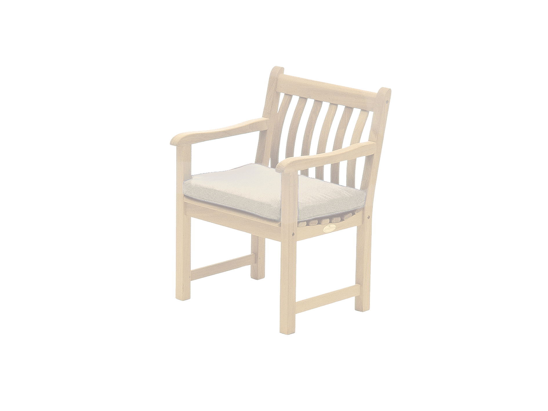 cream armchair cushion