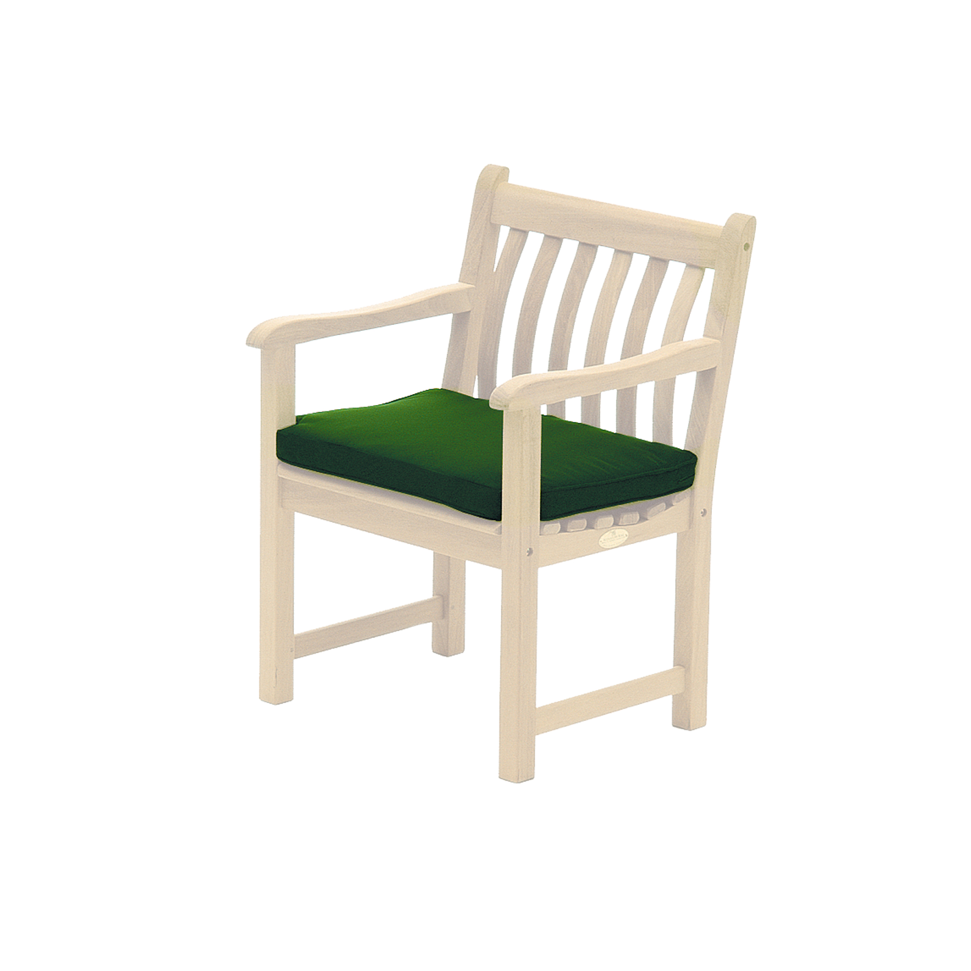 green chair cushion