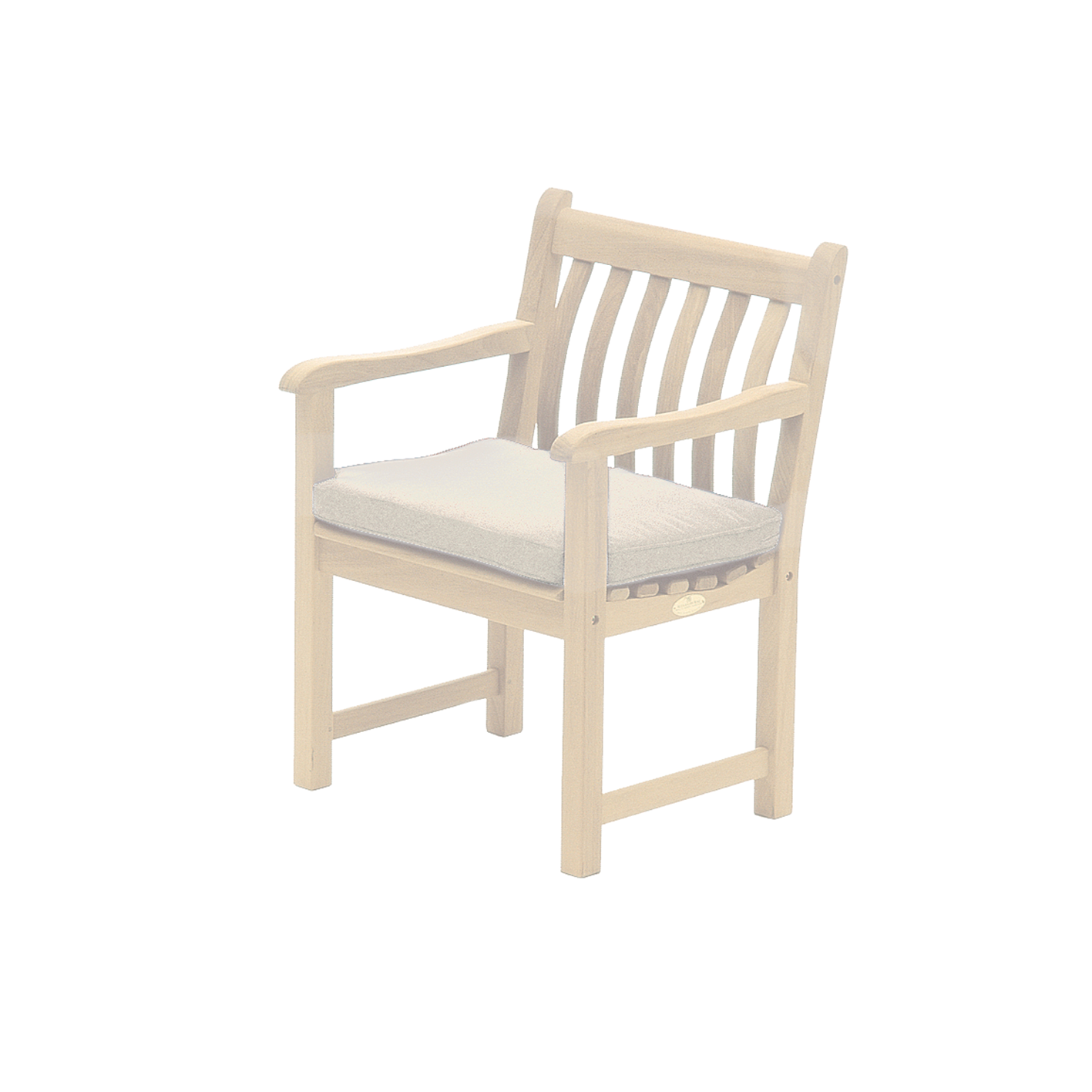 creme chair cushion
