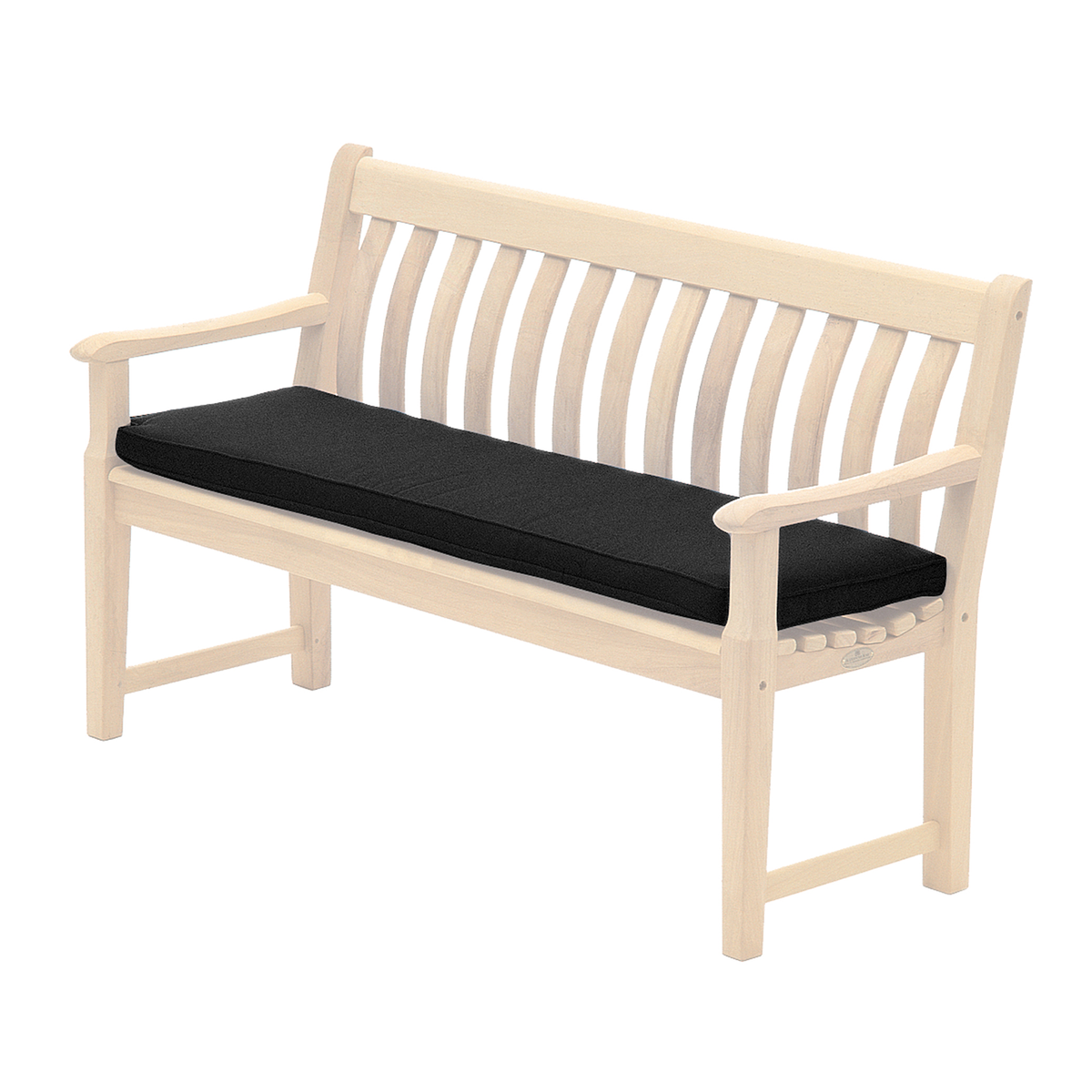 black bench cushion