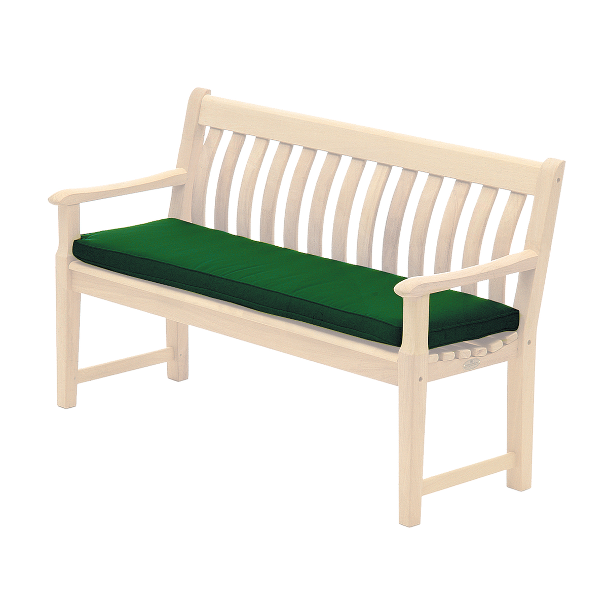 green bench cushion