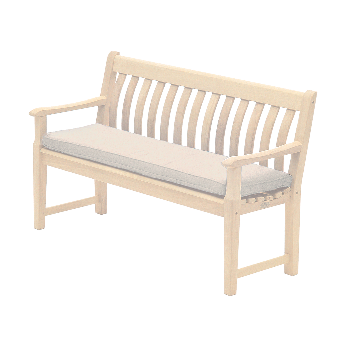 creme bench cushion