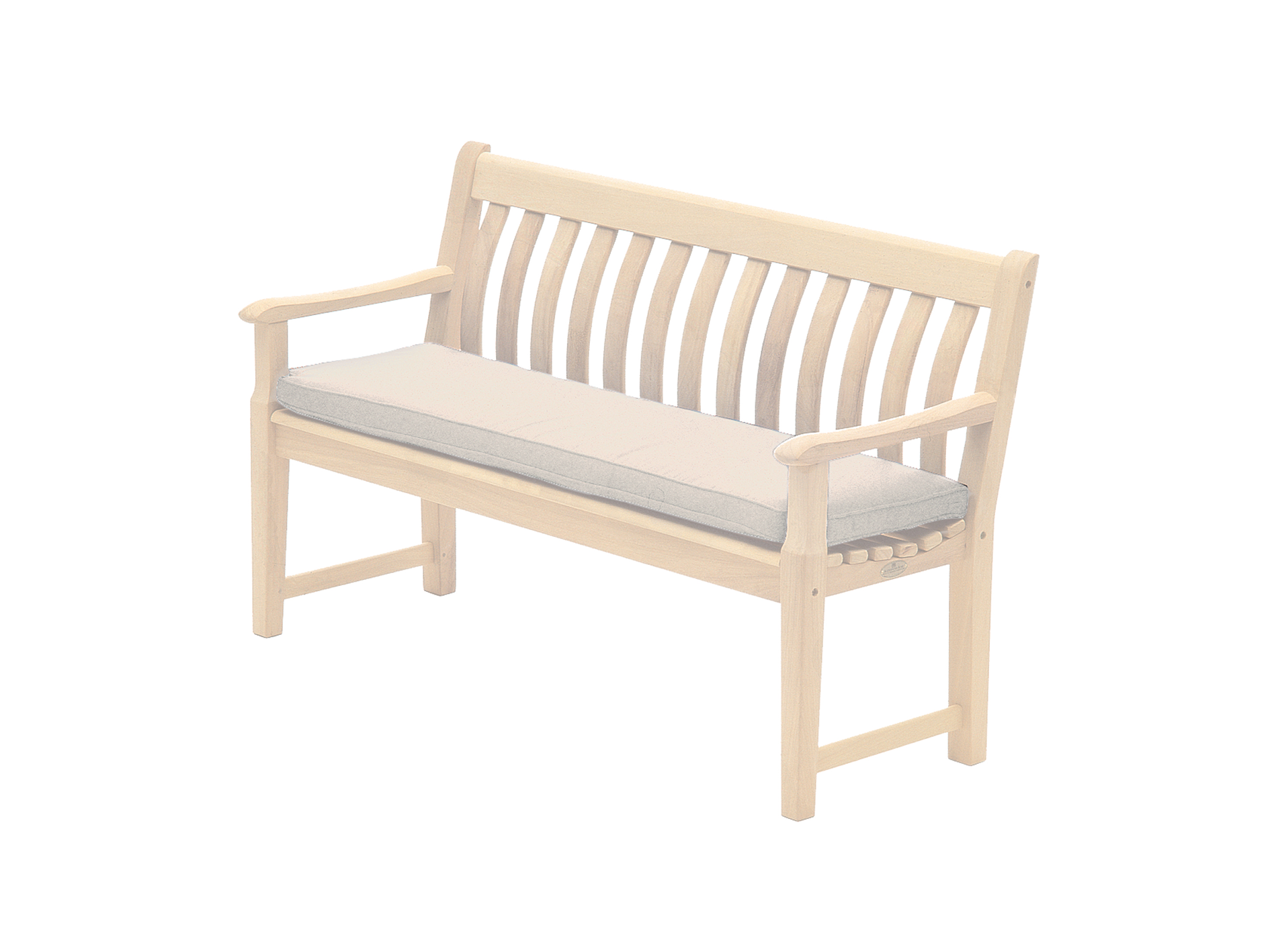 creme bench cushion