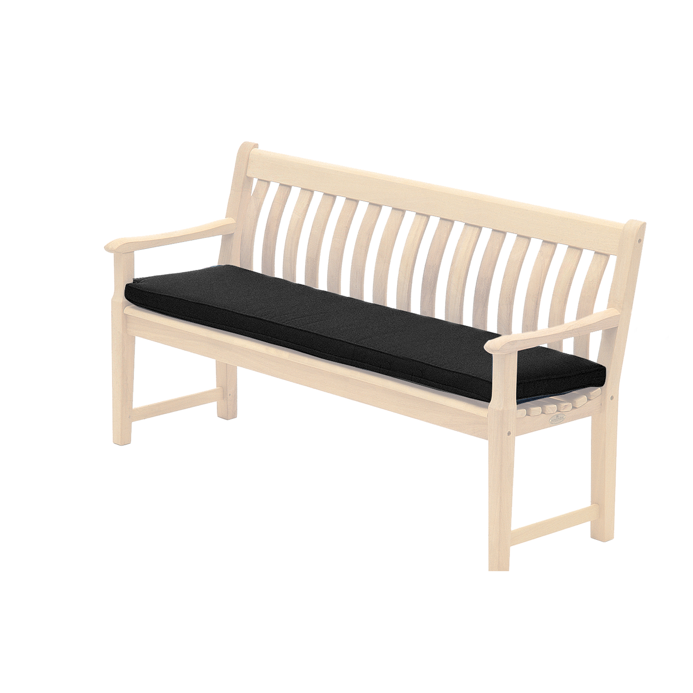 black bench cushion