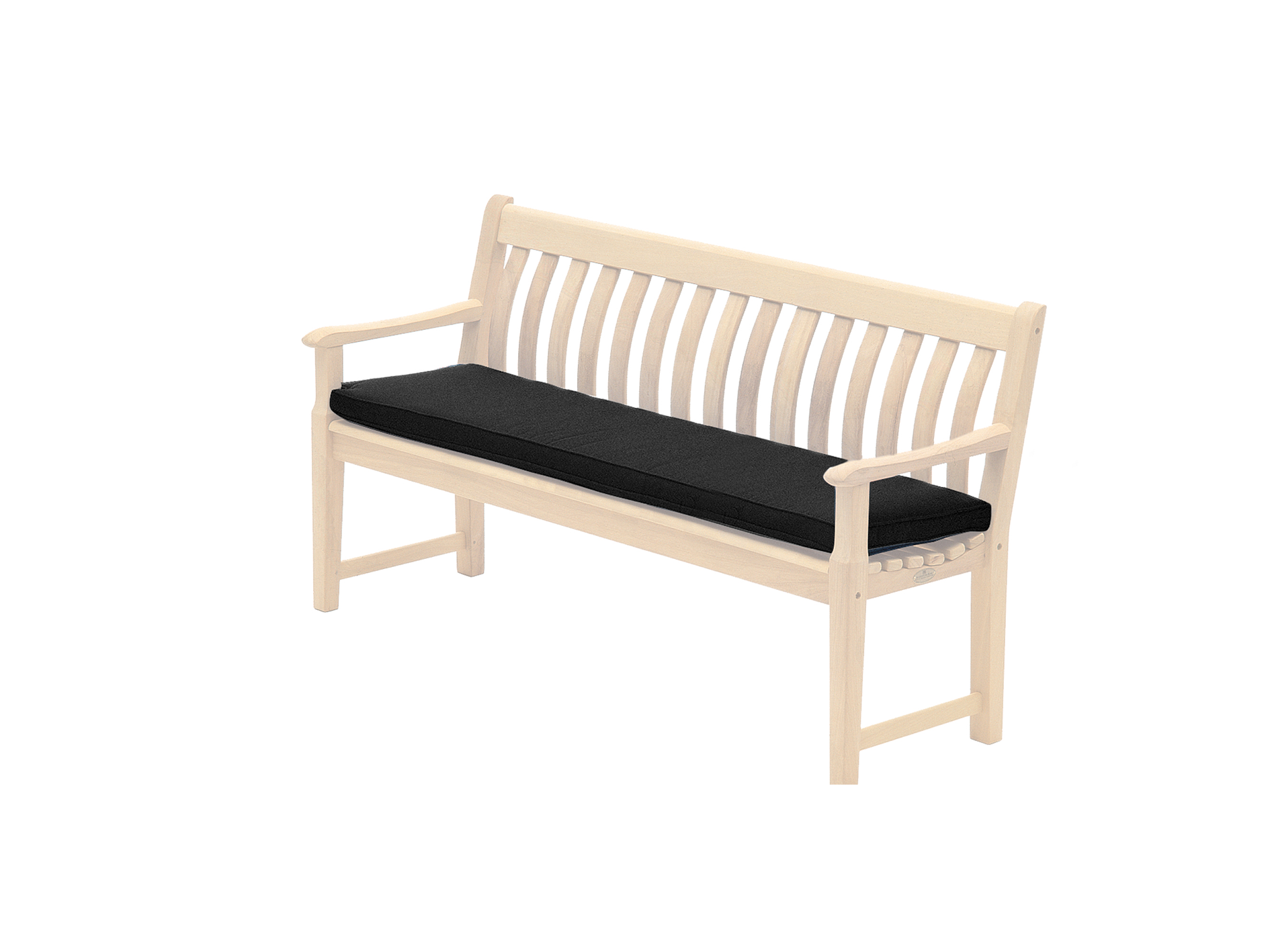 black bench cushion