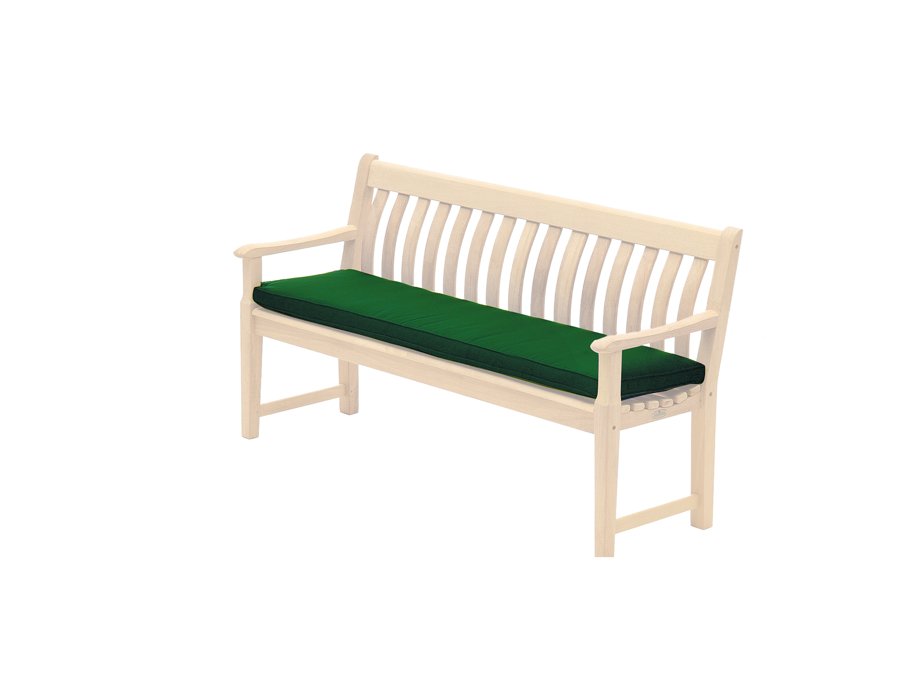 green bench cushion