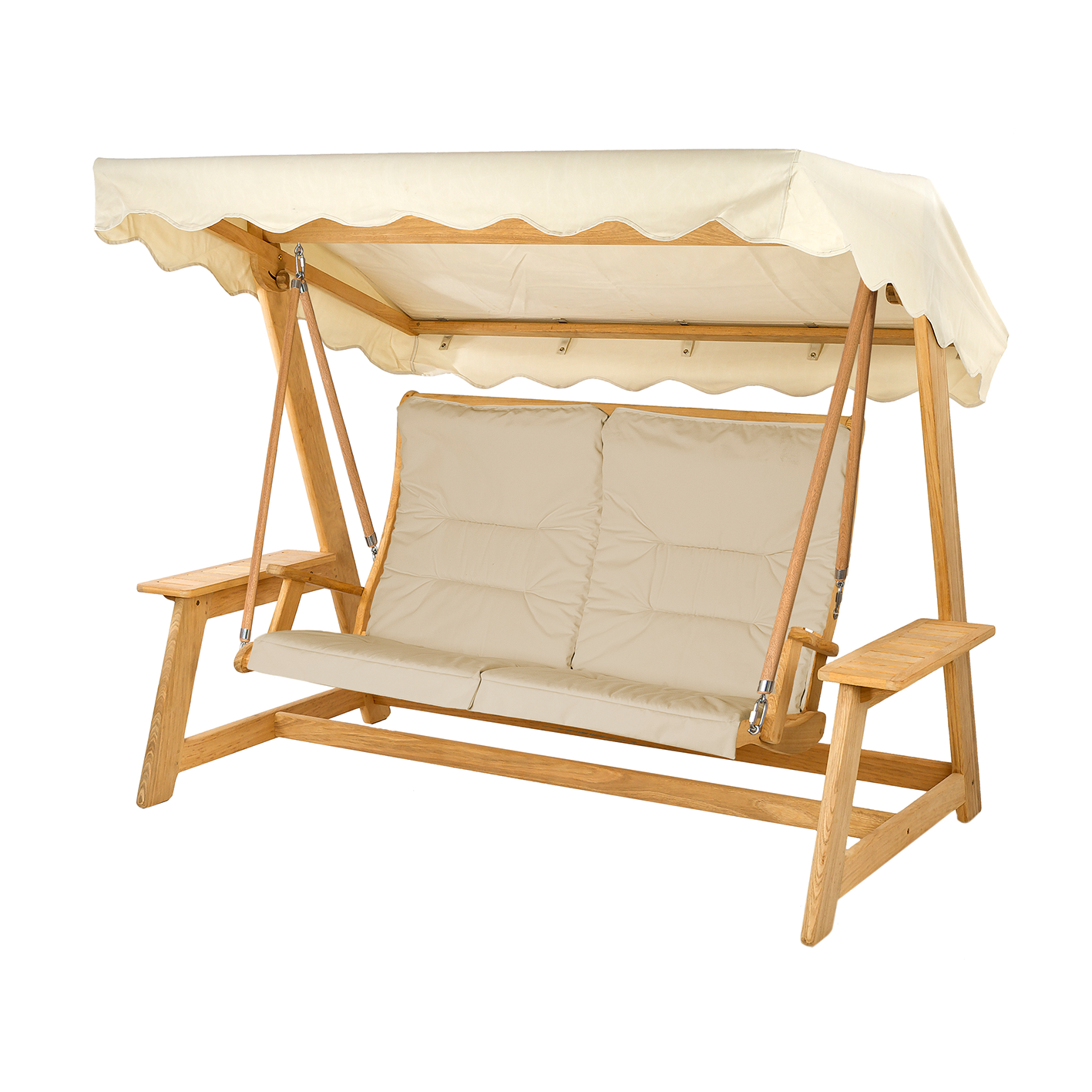 white swing seat cushion