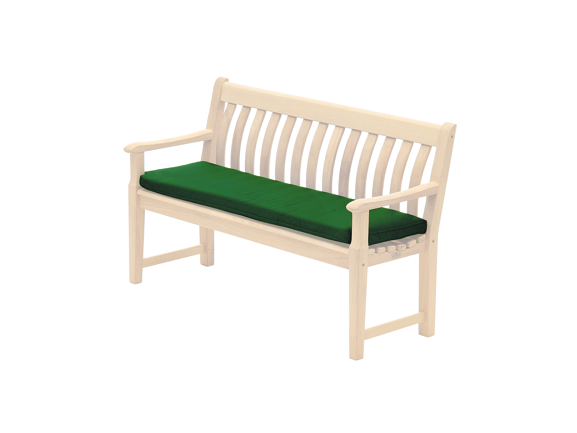 green bench cushion