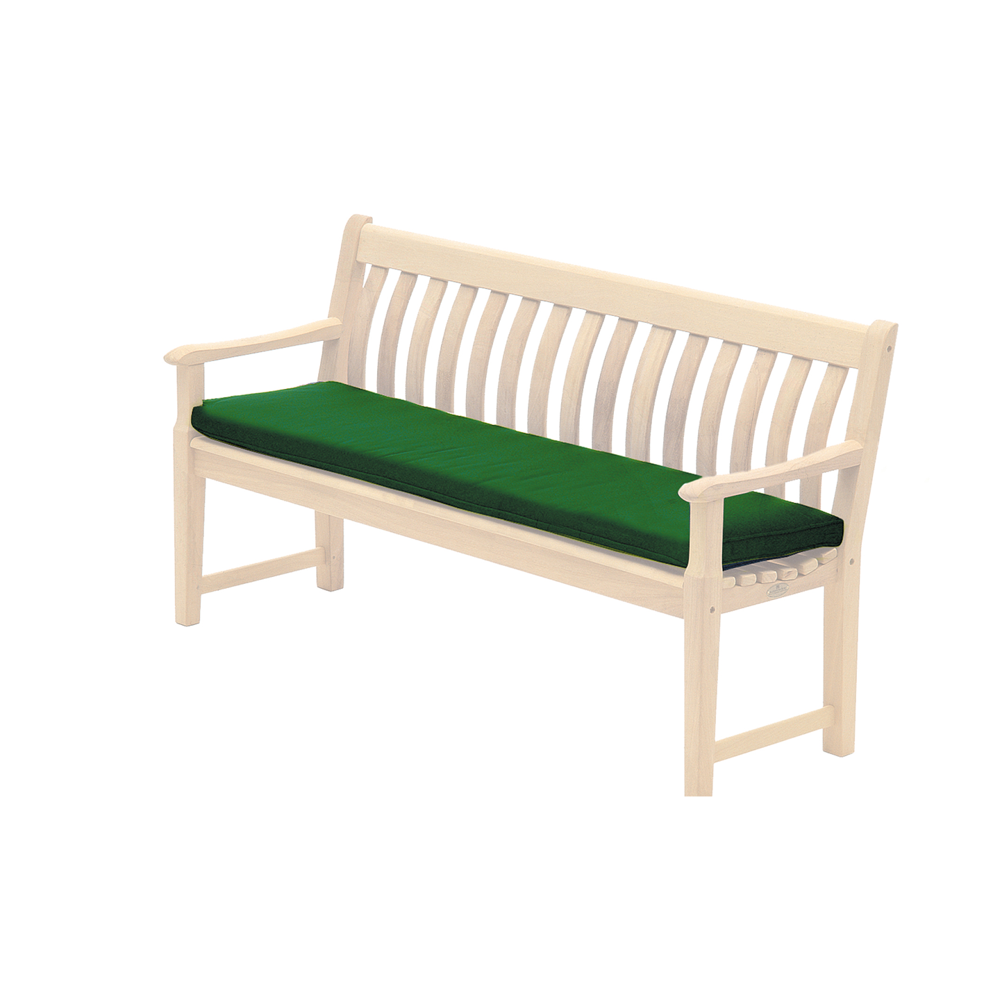 green bench cushion