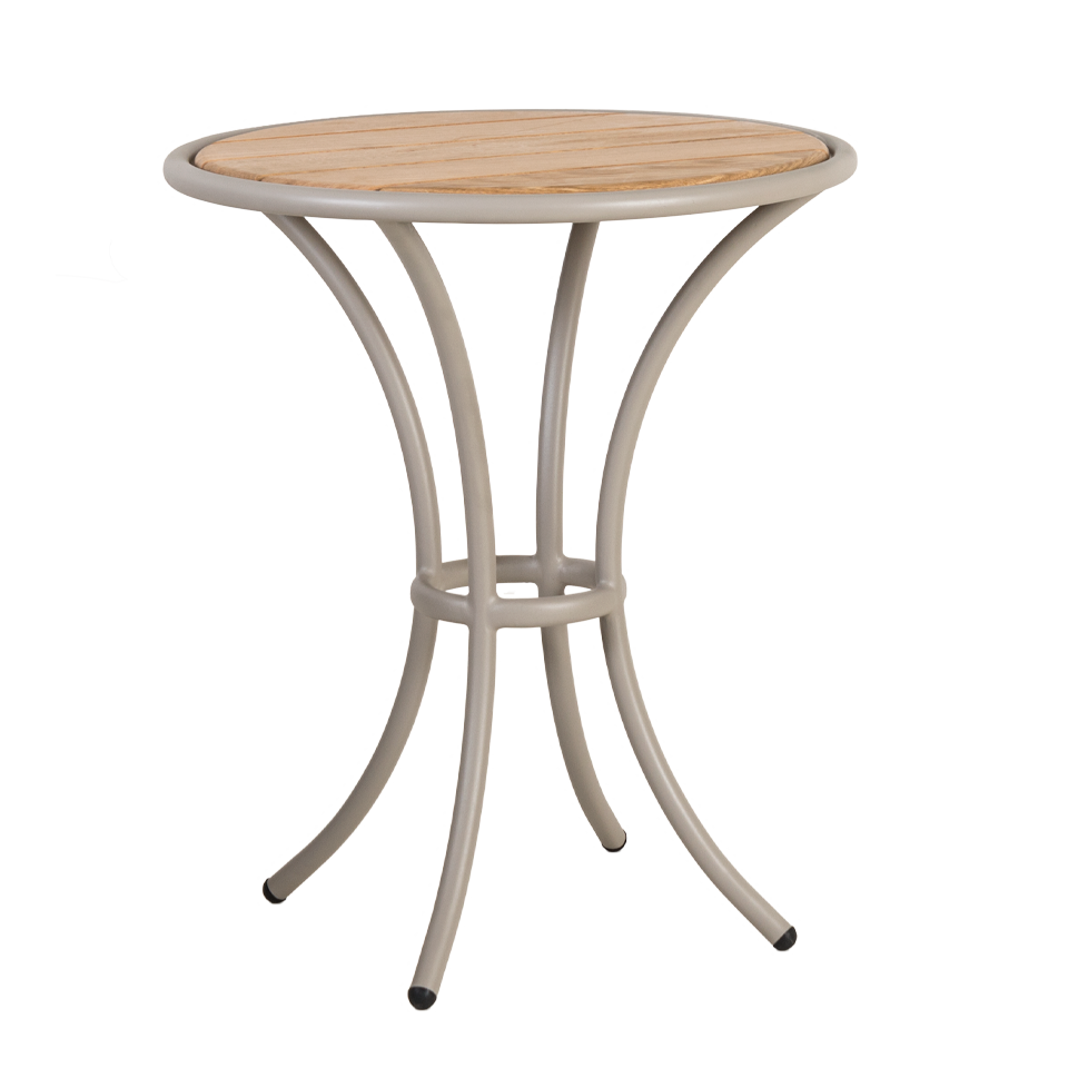 Cordial bistro table with roble top
