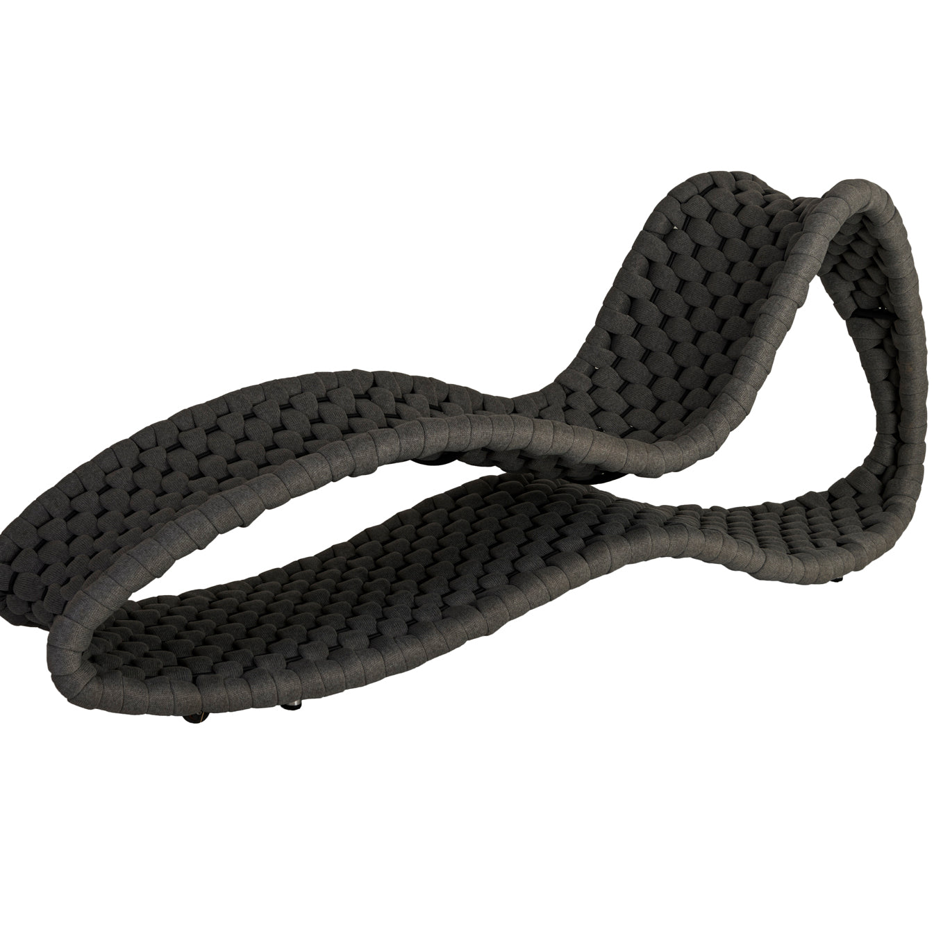 Rope Surf Sunbed Dark Grey