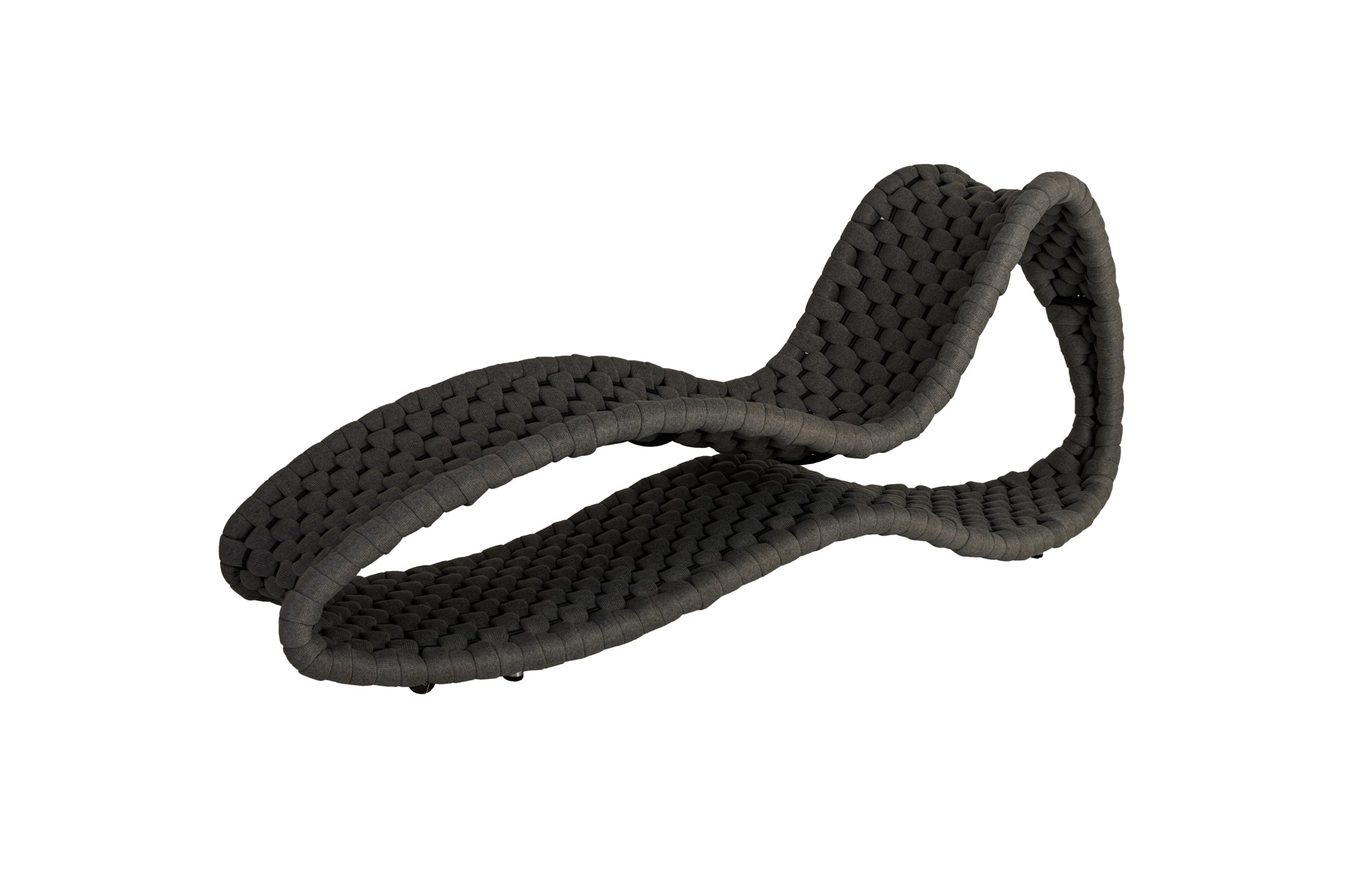 Rope Surf Sunbed Dark Grey