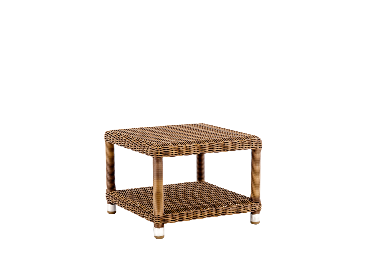 San Marino weave sunbed side table - garden furniture