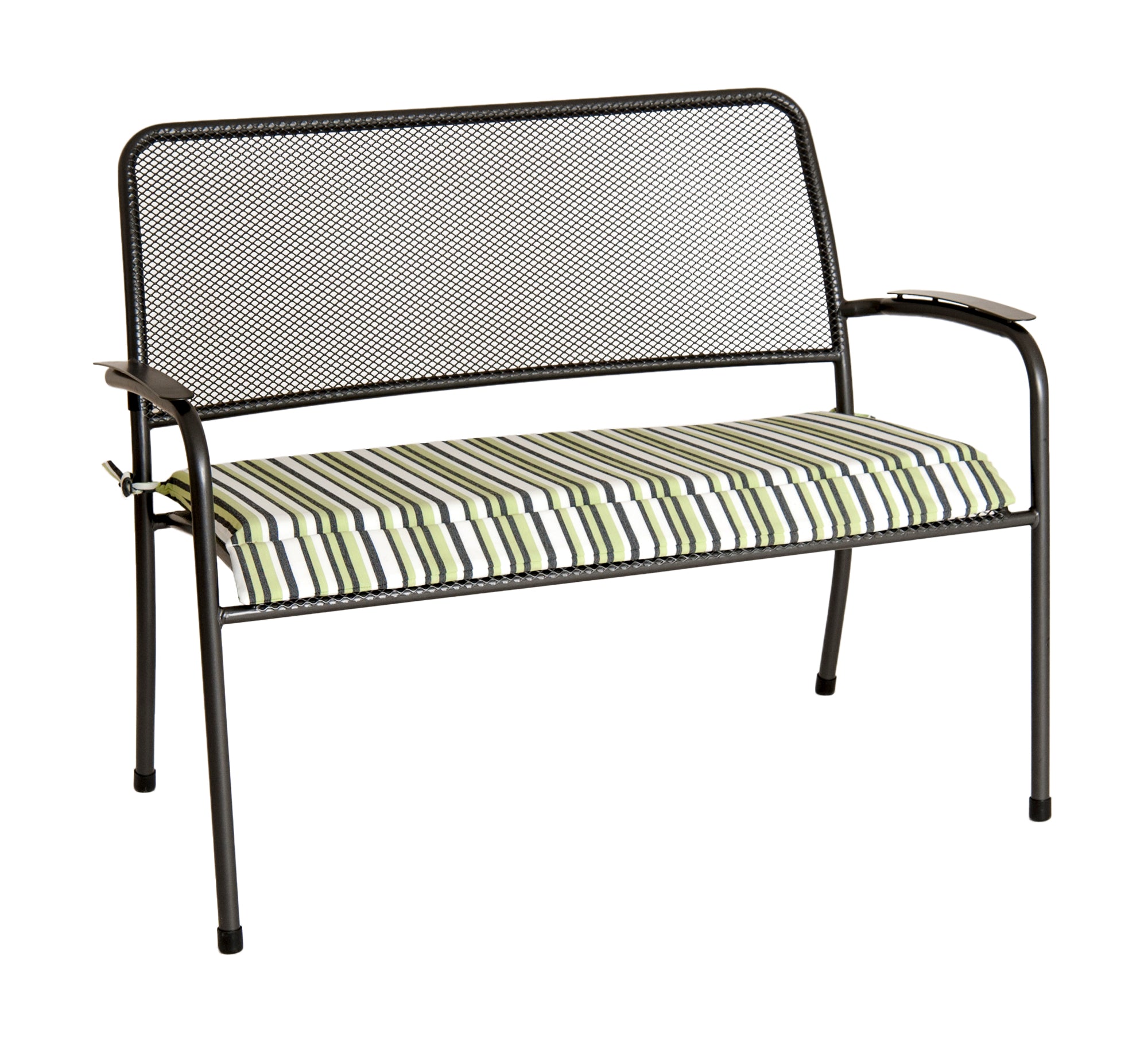 Portofino Bench Cushion Green Stripe