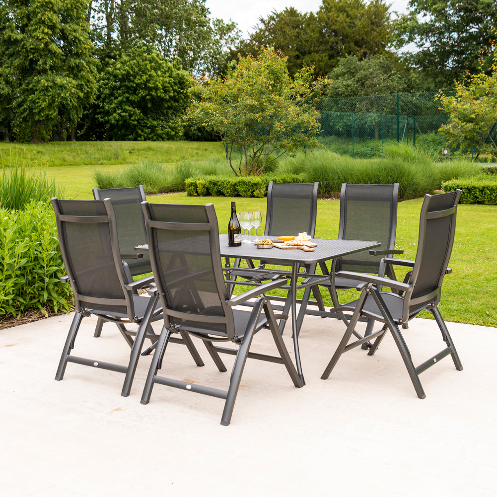 metal folding recliner garden chairs
