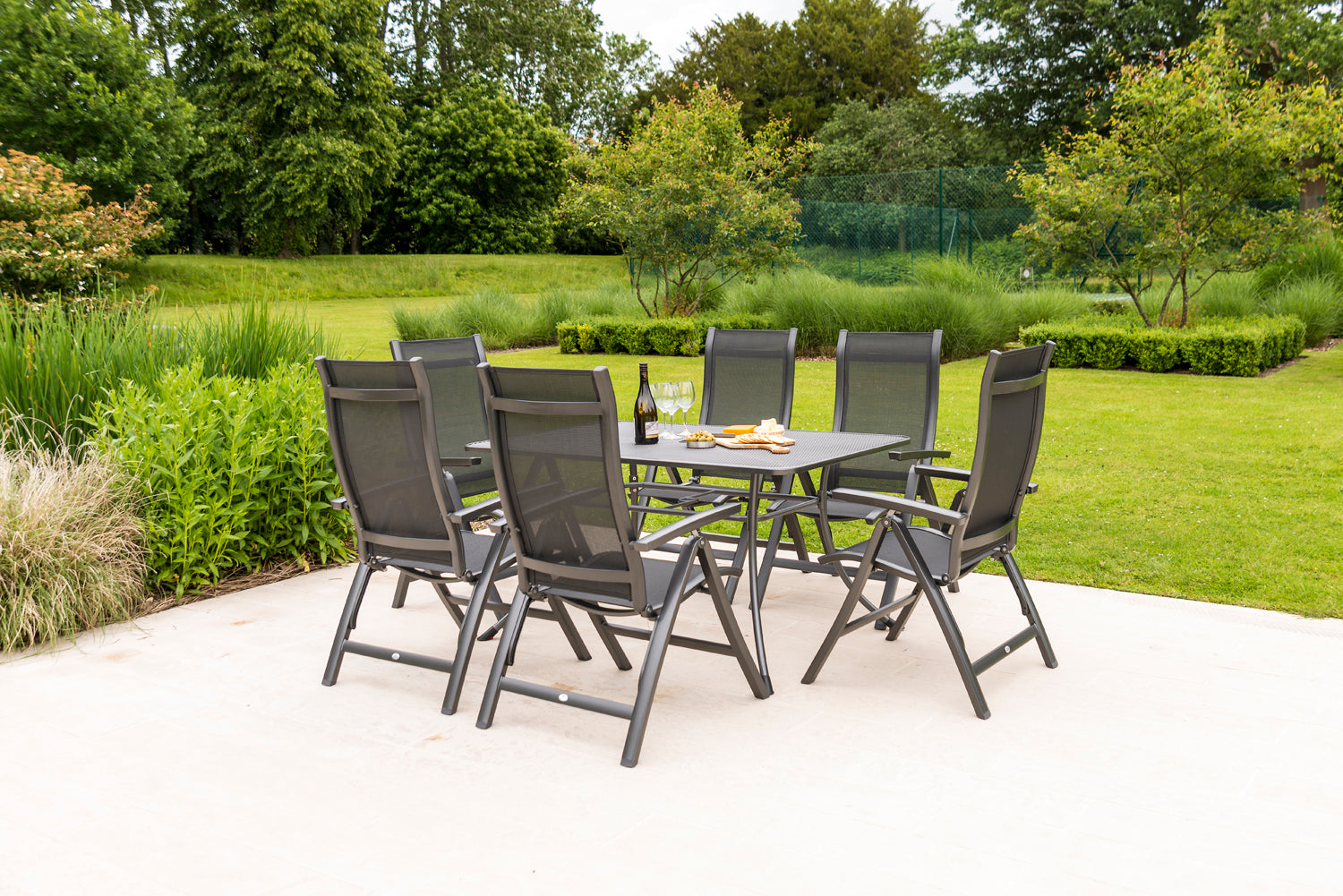 metal folding recliner garden chairs