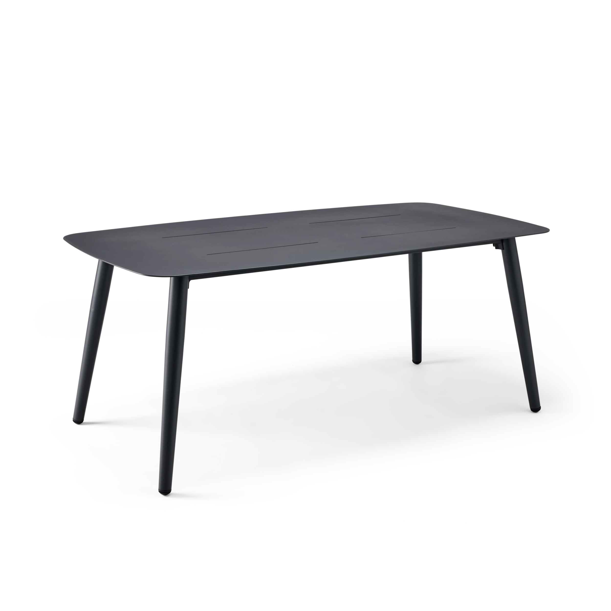 Dark Grey rectangular dining table