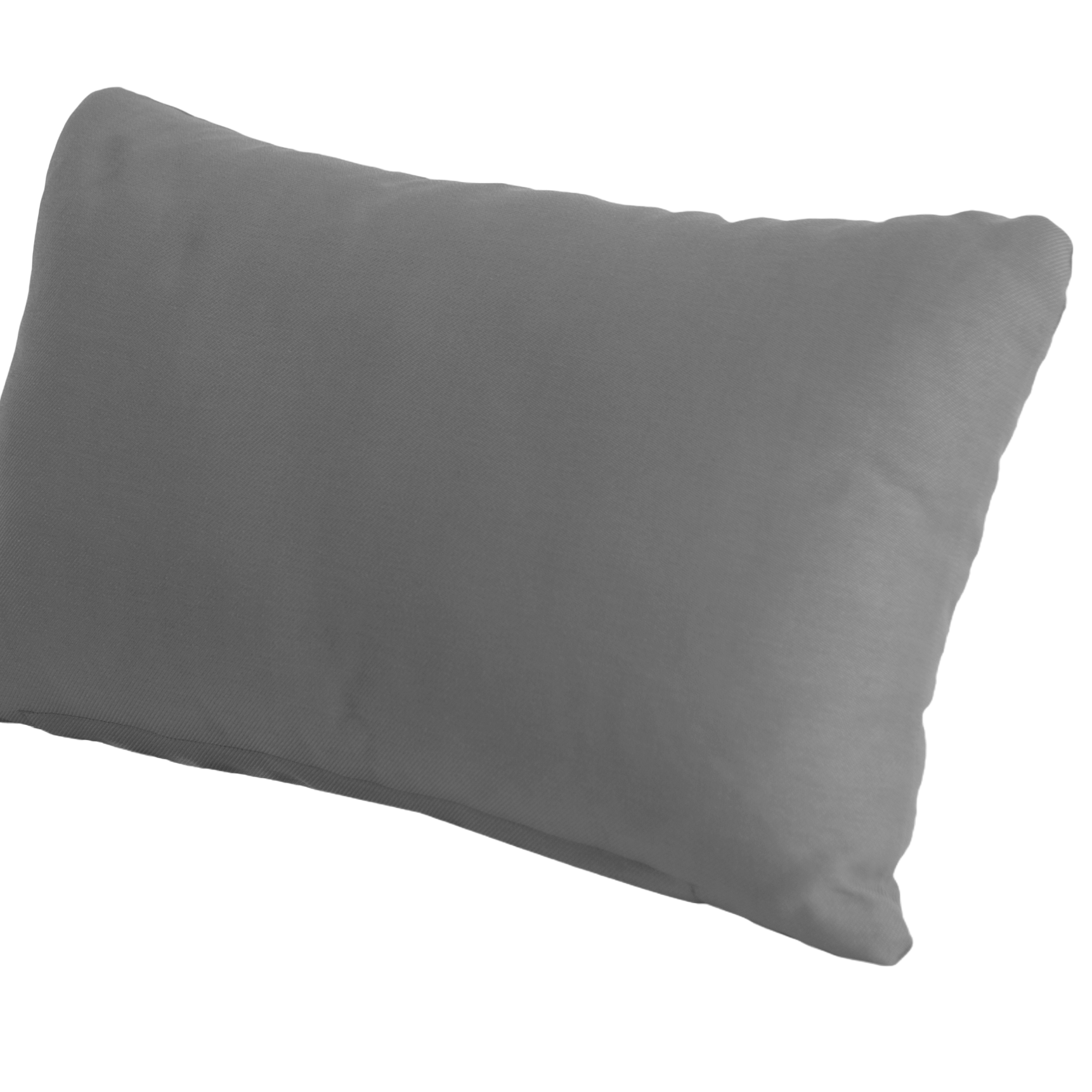 Gray pillow on a white background