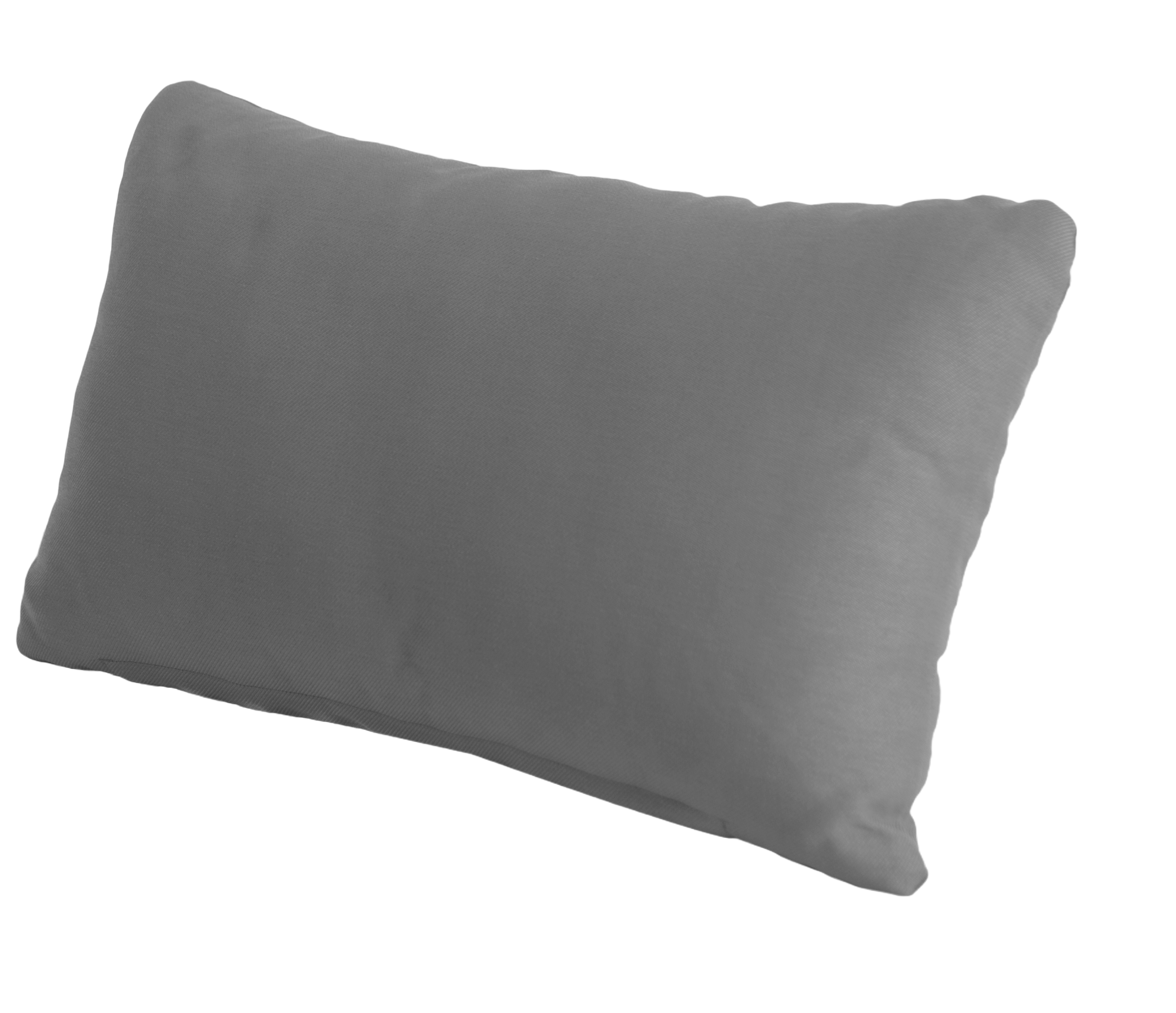 Gray pillow on a white background