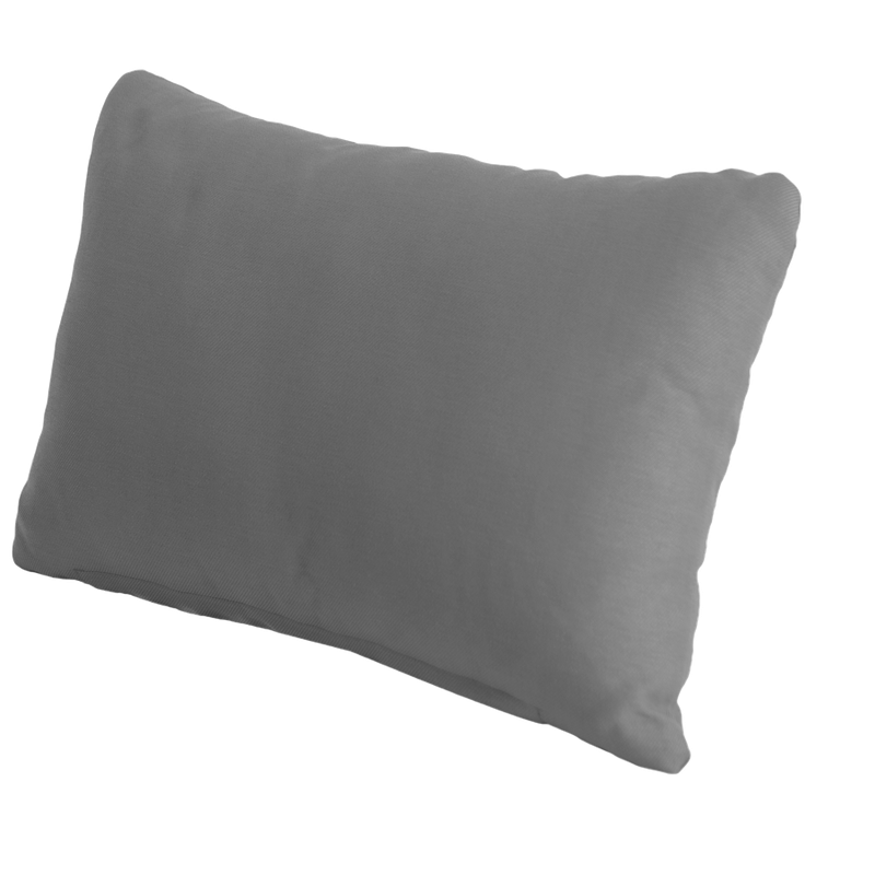 Gray pillow on a white background