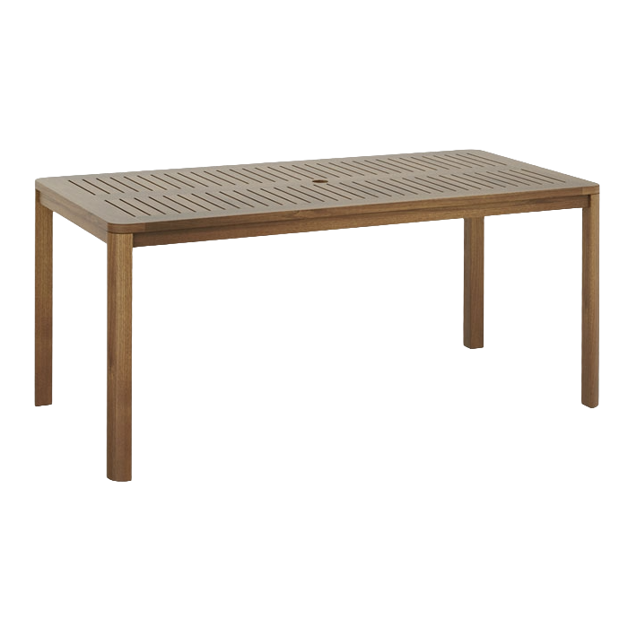 Bolney rectangular outdoor table 1.6m x 0.8m in rich acacia wood