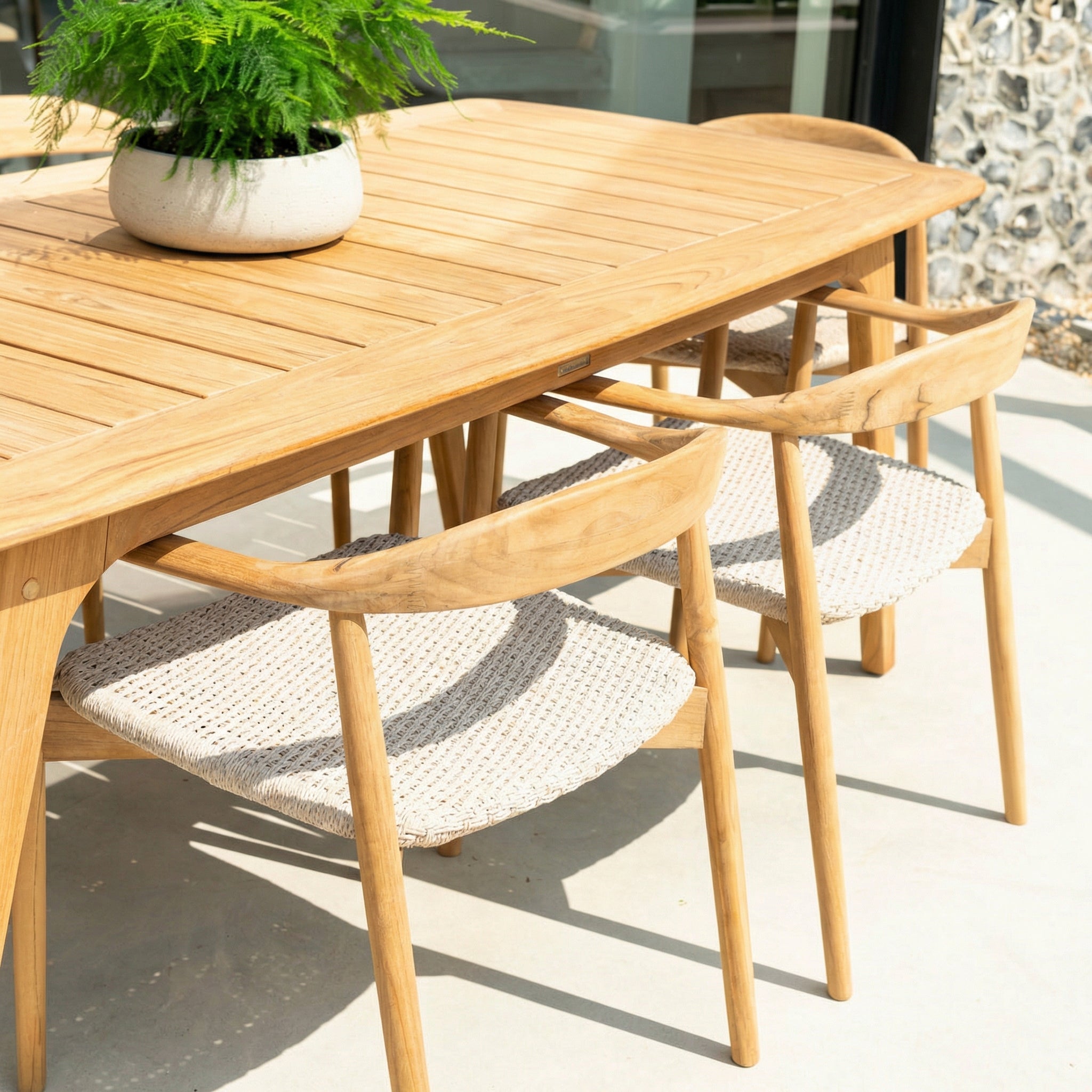 Dana Outdoor Dining Table and Chair Close-up image