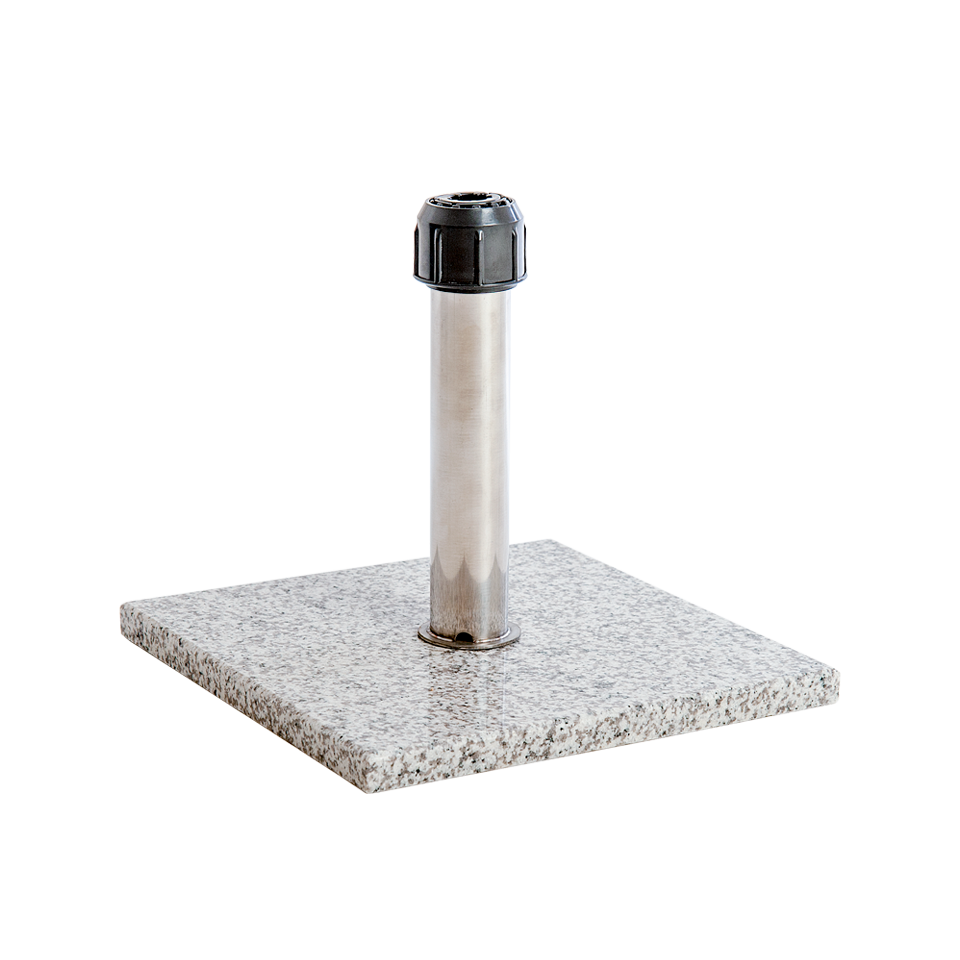 Granite Parasol base with metal post