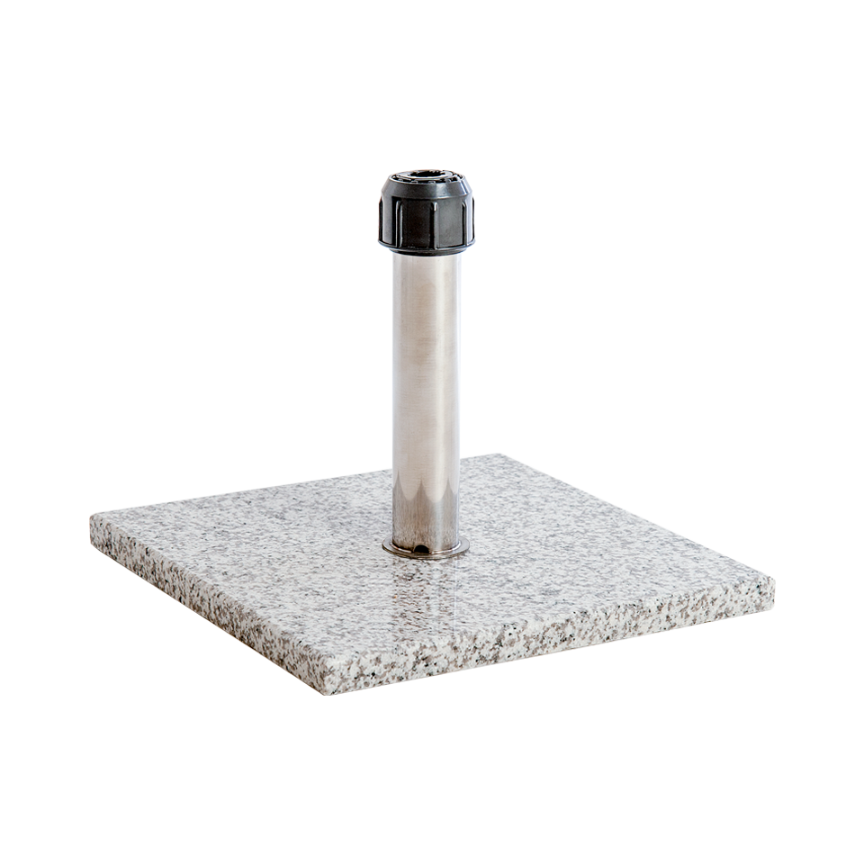square granite base parasol stand