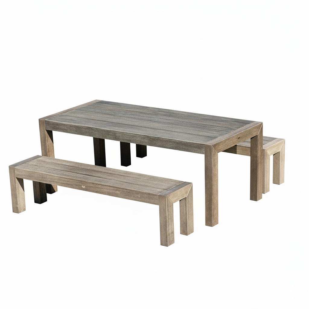 Old England table and bench set