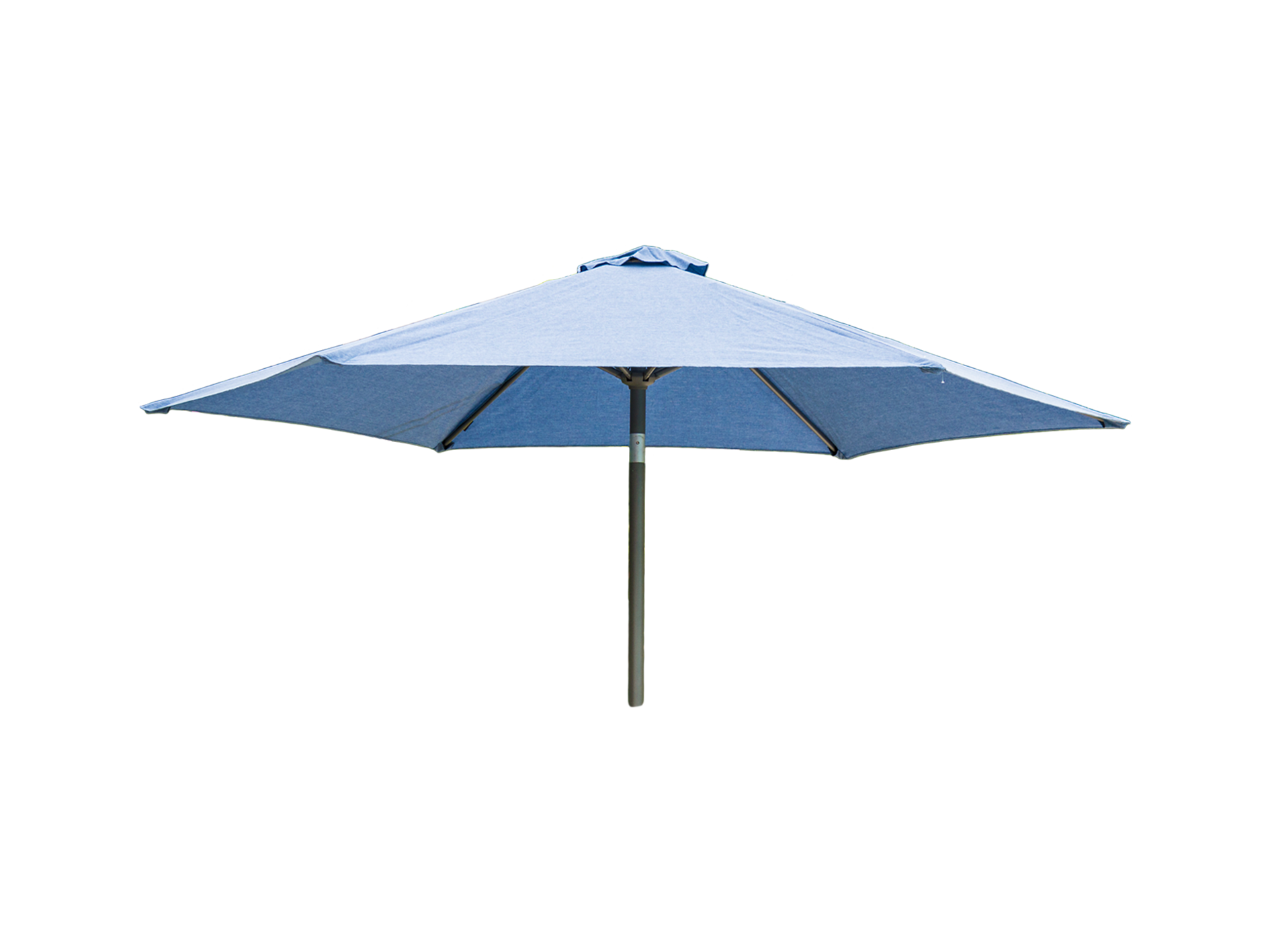 outdoor umbrella in blue