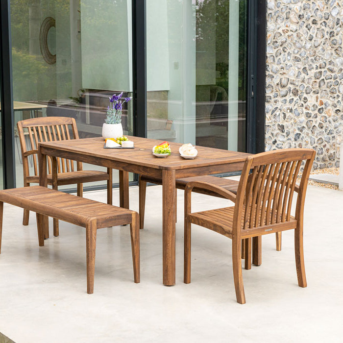 Wooden Bolney Backless Bench 4ft