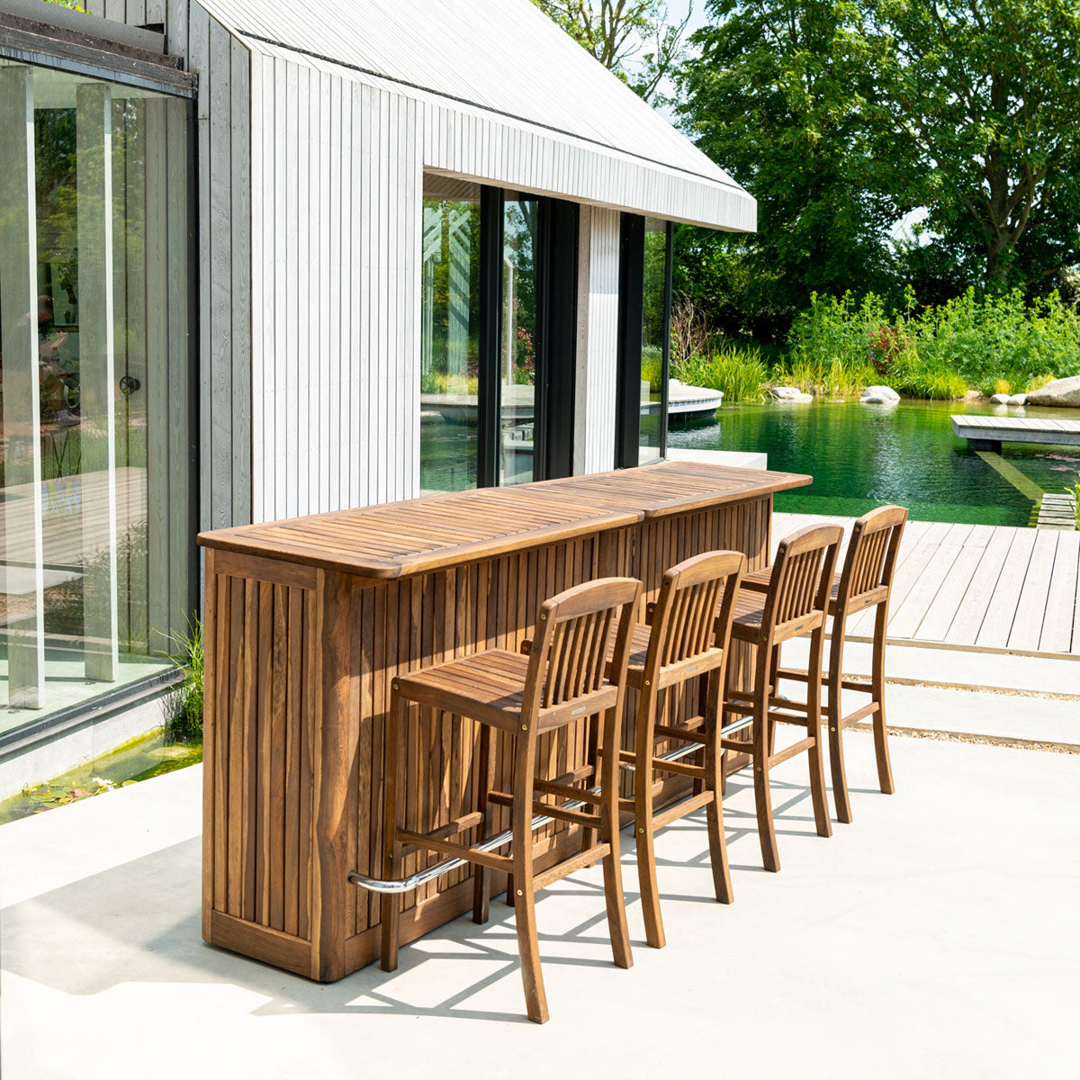 Alexander Rose Bolney Acacia Bar Stool