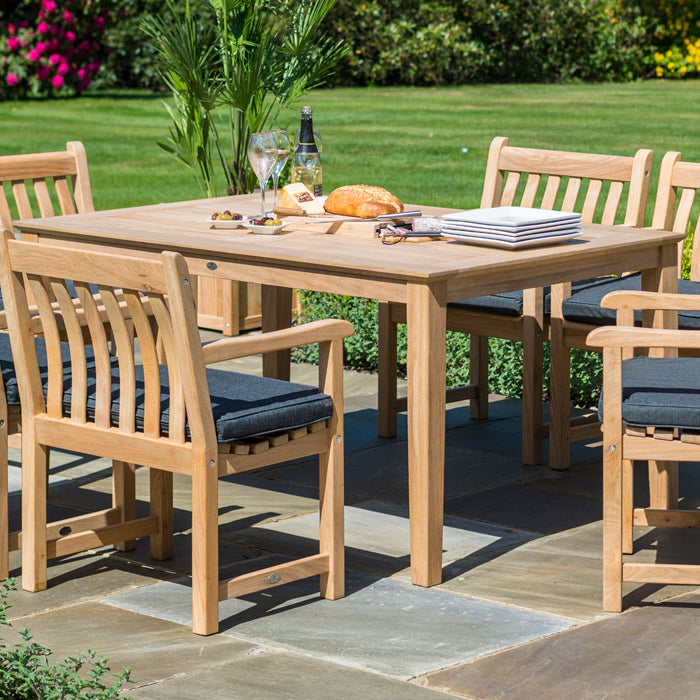 Roble Tivoli Rectangular Table 1.5m x 1m