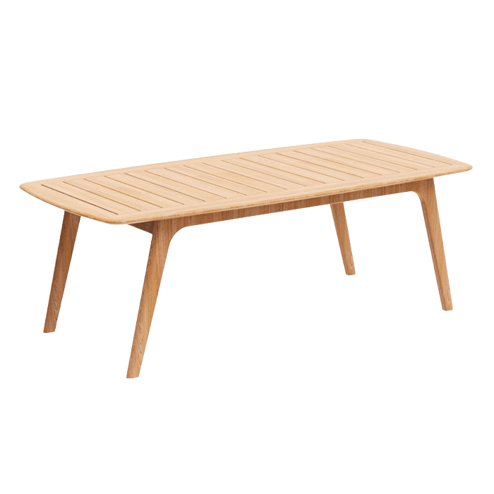 Wooden table on a white background