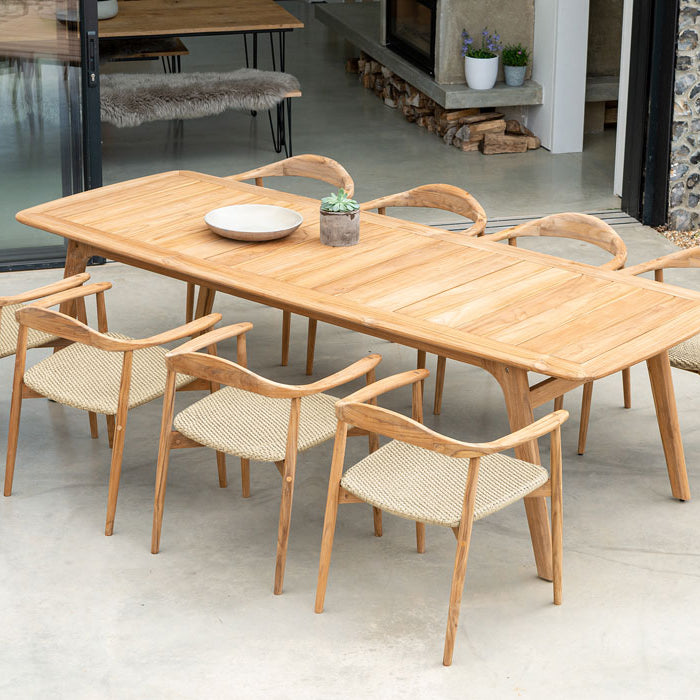 Alexander Rose Dana Teak Dining Table 2.7m x 1.0m
