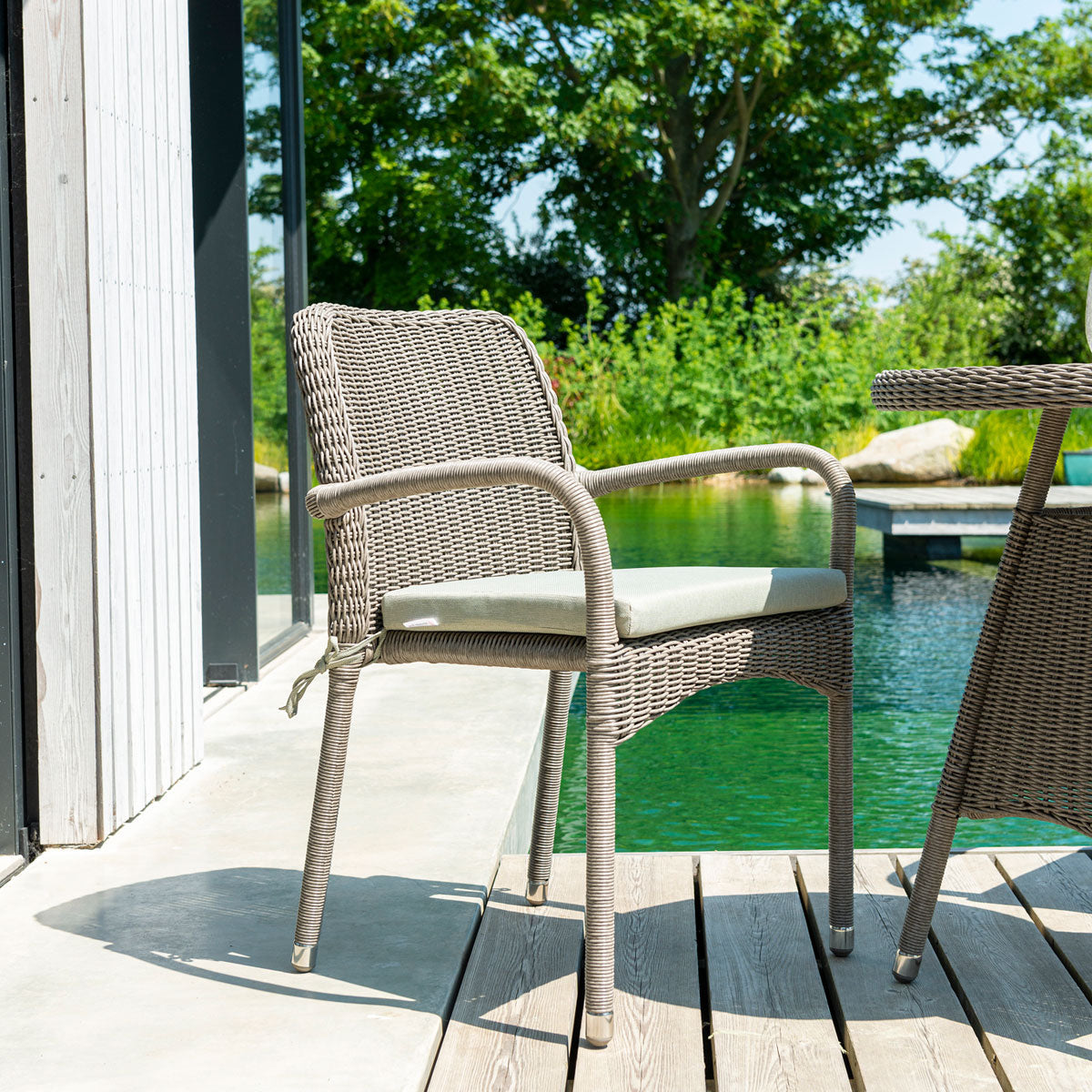 Hazelmere Stacking Armchair for outside