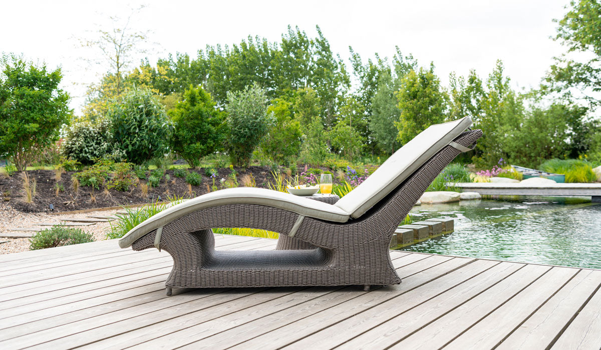 Hazelmere Fixed Sunbed on deck