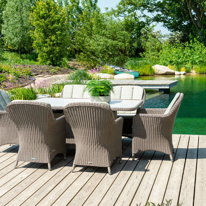 Hazelmere Rectangular Table with armchairs