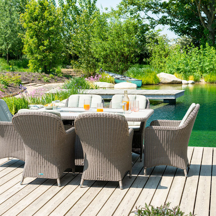 Hazelmere Rectangular Firepit Table for garden