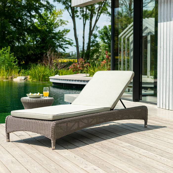 Hazelmere Side Table with folding sunbed