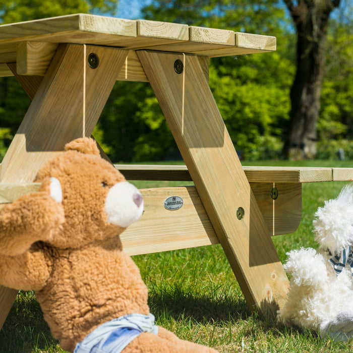 Pine Malu Children's Picnic Table 2ft close up