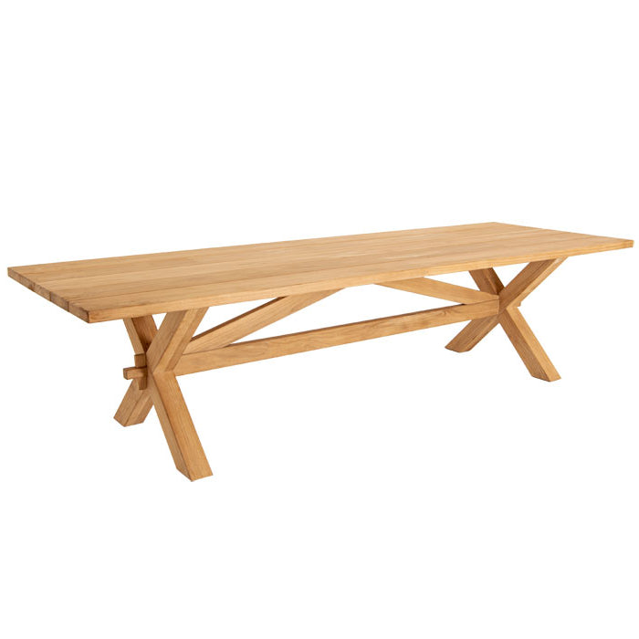 Alexander Rose Teak Plank Table 3.0m cutout
