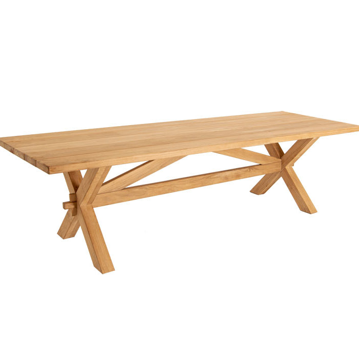 Teak Plank Table 2.4m cutout
